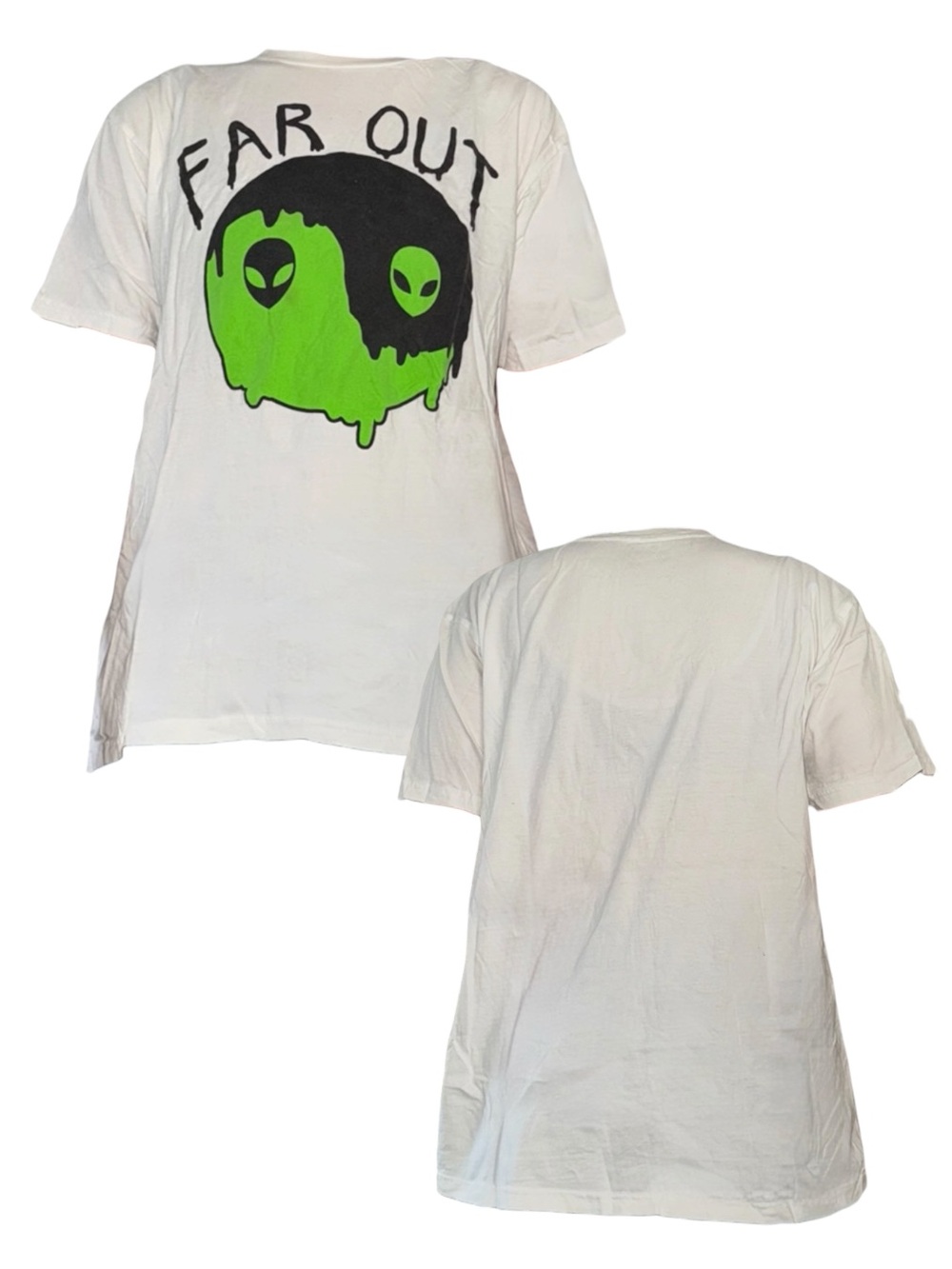 Yin-Yang Alien Far Out Graphic Tee